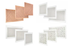 Heizkörperverkleidung Lüftungsgitter Heizung Gitter Abdeckung aus Buche oder MDF - Bild 1 von 71