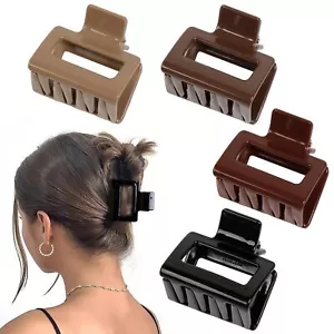 Small Hair Clips for women 2" Square Claw Clips for Thick Thin Hair Cute Medi... - Picture 1 of 7