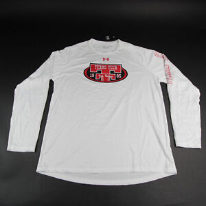 Texas Tech Red Raiders Under Armour Long Sleeve Shirt Men's White Used
