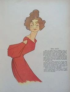 DINA GALLI (Mailand 1877 - Rom 1951) Theater- und Filmschauspielerin. - Bild 1 von 1