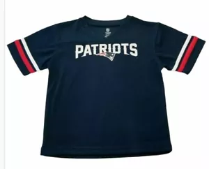 New England Patriots NFL Youth Boys Team Logo Navy Shirts Jerseys: Sizes 6-18 - Picture 1 of 4