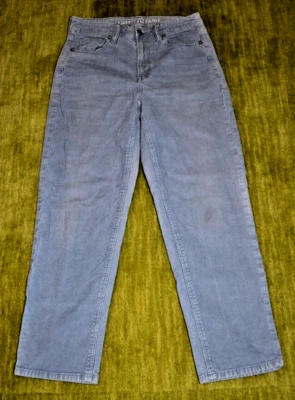 Брюки American Eagle светло-голубые вельветовые Mom прямые эластичные 28 дюймов x 25 дюймов - Изображение 1 из 4