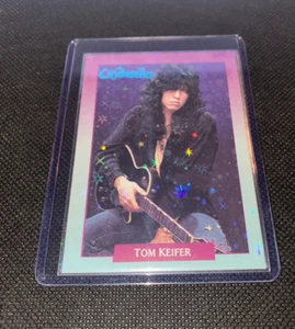 Tom Keifer Cinderella Bandkarte in Glitzerhülle & Toploader 1980er Glam Rock - Bild 1 von 4