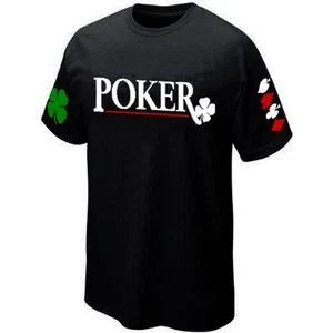 POKER T-Shirt - Symbolkarte Kleeblatt Glücksbringer ★★★★★ - Bild 1 von 2
