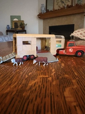 Vintage Matchbox Lesney King Size K-18 Dodge Tractor & Ascot Stables Horse Van - Image 1 of 4