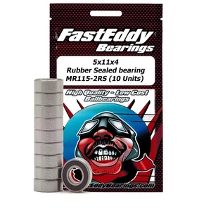 Rodamiento de repuesto sellado de goma Tamiya 1150 5X11X4 10 unidades - Imagen 1 de 1