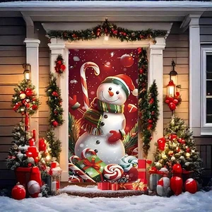 2025 Christmas and Halloween Front Door Decoration, 3ft * 6.6 W9U0 - Picture 1 of 13