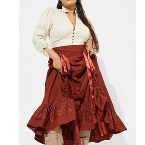 Torrid Plus Size 6 Steampunk Poplin Costume Cosplay Dress Gothic Victorian New - Picture 1 of 3