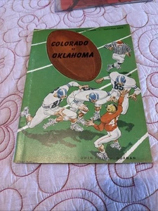 Programa de fútbol americano 1959 Oklahoma Sooners Colorado Buffaloes Norman Boulder OU CU - Imagen 1 de 24