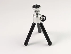 Nice Metallic Mini Tripod Telescopic Expandable 12cm - 20cm Solid Desktop Tripod - Imagen 1 de 6