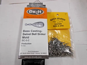 3314 DO-IT Bass Casting Sinker Mold 2 oz 100 # 7 Swivels Included - Picture 1 of 2