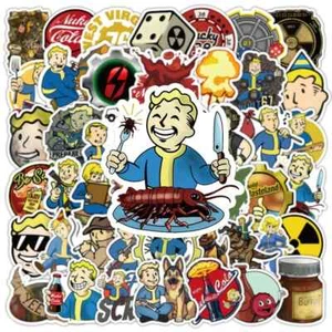 Pack de 25 pegatinas inspiradas en Fallout adhesivas para coche, equipaje, computadora portátil, teléfono, tableta - Imagen 1 de 3