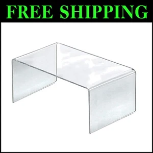Modern Crystal Clear Acrylic Riser for Laptops and Desktop Accessories, 4-Pack - Picture 1 of 4