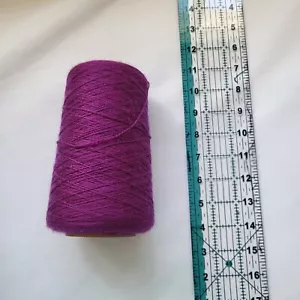 NEW UNUSED Valley Yarns Merino Tencel Colrain Lace Cone 1500+ yards "Plum" - Picture 1 of 2