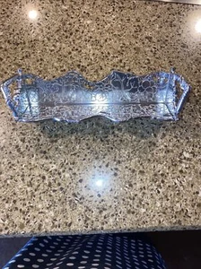 Vintage Arthur Court 2002 Grape Vine Cracker Tray - Cookie Dish 9” - Picture 1 of 7