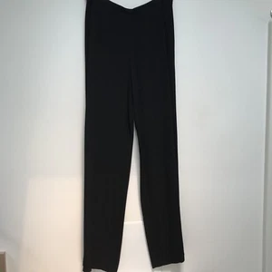GIANFRANCO FERRE black evening pants Wide Leg Italy Flat Front 10 - Picture 1 of 3