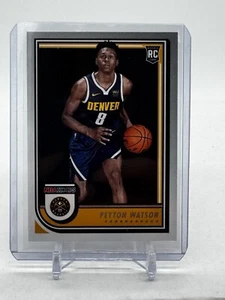 2022-23 Panini Hoops Basketball Peyton Watson Rookie Card 275 - Imagen 1 de 2