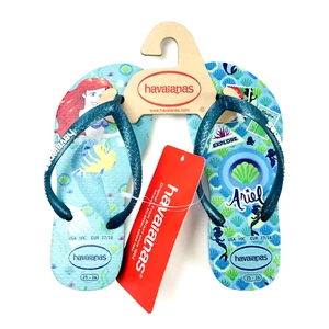 Sandalias Chanclas Havaianas Niño Pequeño Azul Brillo Disney Sirenita Ariel 10C - Imagen 1 de 5