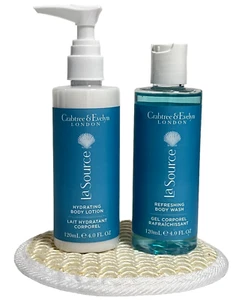 Crabtree & Evelyn La Source 3 tlg Set Body Wash & Bodylotion mit Pumpe + Loofa NEU - Bild 1 von 15