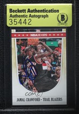 2011-12 NBA Hoops Jamal Crawford #1 BAS Certified Beckett Auth Sticker Auto