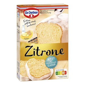 Dr.Oetker Citron Backmischung pour Rührkuchen Juteux Et Fermeture 485g - Bild 1 von 1