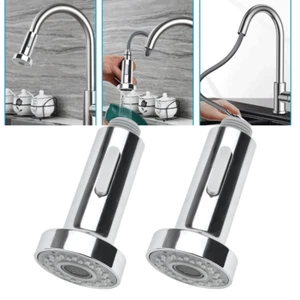 2pcs Universal Kitchen Pull Out Spray Head Replace Sink Faucet Basin Mixer Tap - Picture 1 of 11