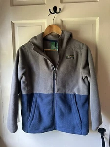 L.L. Bean Unisex Fleece Jacket Grey Size Large Kids Large 14-16 - Picture 1 of 5