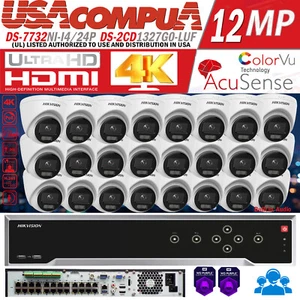 Hikvision 32CH 16POE NVR 2MP CCTV System IP Camera Security Outdoor W/audio Lot - Picture 1 of 20