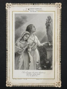 holy card santino merlettato canivet LETAILLE PL. 543 VIRGIN MARY - Picture 1 of 2