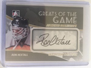 2010-11 Between The Pipes Ron Hextall Greats Of The Game GoalieGraph ITG 10/11