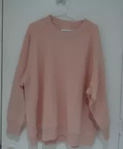 Aerie Sweater Womens Large Pink Knit Ladies Casual Pullover Stretch Cardigan New - Picture 1 of 15