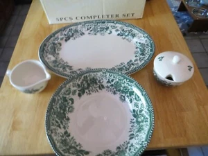 Clayton Diana Rose 5pc Completer Set, Jade Green - Picture 1 of 11