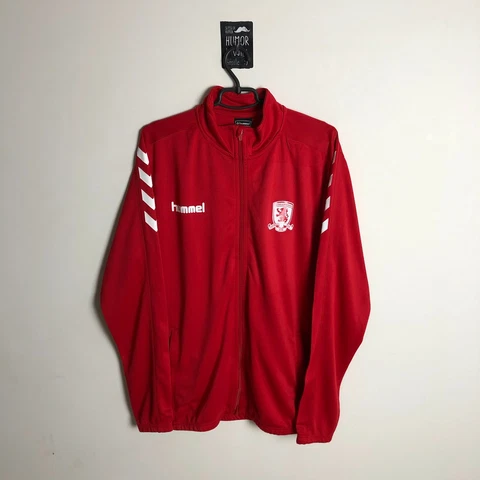 Middlesbrough Boro Training Jacket With Zipped Hummel Polyester Mens Size XL Cover