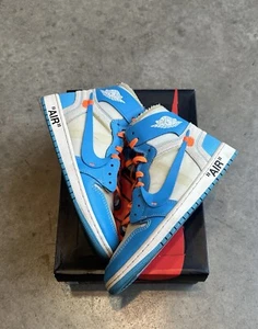 Taglia 10 - Jordan 1 Retro OG x Off-White High UNC - Foto 1 di 5