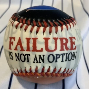 NASA Flames Matte Failure Is Not An Option Souvenir Baseball Ball - Picture 1 of 6