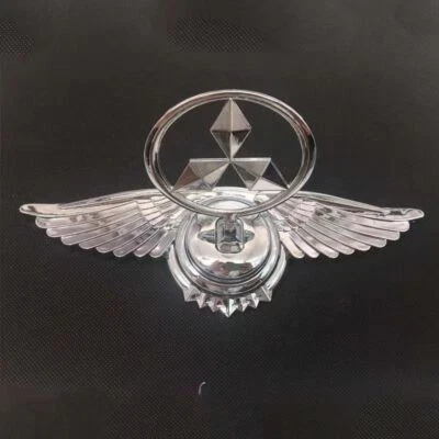 Mitsubishi Flying Eagle Logo Hood Ornament Assembly Emblem Nameplate Badge - Imagem 1 de 4