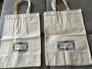 GUCCI Taschen / Beutel 2 Stück Beige - NEU - Bild 1 von 1