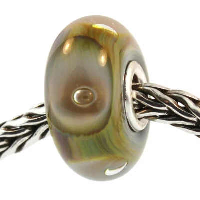 Authentic Trollbeads Glass 61384 Deep Bubbles *0 RETIRED - Image 1 of 3