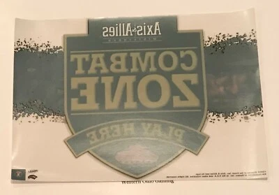 Axis & Allies Miniatures Combat Zone Play Here Promo Window Cling NEW READ A&A - Image 1 of 2