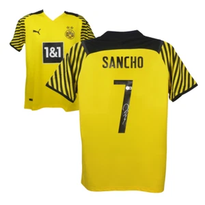 Jadon Sancho Signed Borussia Dortmund Soccer Jersey #7 with Beckett COA - Picture 1 of 4
