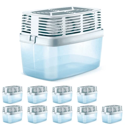 HUMYDRY® Premium 10 x Luftentfeuchter mit 1KG Granulat - für Räume bis 35m² - geruchsneut