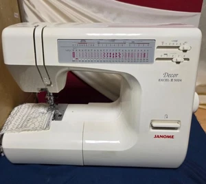 Janome Excel Sewing Machine Decor EXCEL II 5024 - TESTED WORKING - Picture 1 of 6