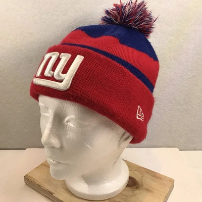 New Era New York Giants NFL Invierno Pom Gorro Nuevo Sin Etiquetas Foto 1 de 3