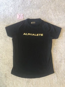 Camiseta Alphalete Performance Fit Para Hombre Grande Negra Manga Corta Elastizada Gimnasio - Imagen 1 de 17