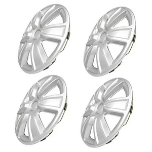  4 Pack 15 inch Car Wheel Rim Skin Cover Hub Caps Hubcap Wheel Cover Silver -  - Picture 1 of 8