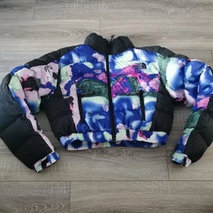 The North Face TNF x Alfie Kungu rusta printed cropped down jacket size M/L - Picture 1 of 7