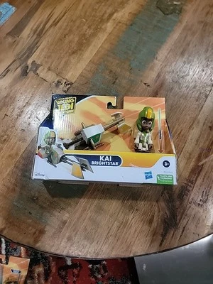 Star Wars Young Jedi Adventures Kai Brightstar & Speeder conjunto de veículo de bicicleta Disney - Imagem 1 de 4