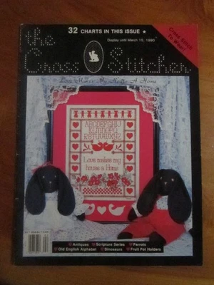 CROSS STITCH BOOK THE CROSS STITCHER 1990   GREAT  **MUST SEE ** - image 1 of 3