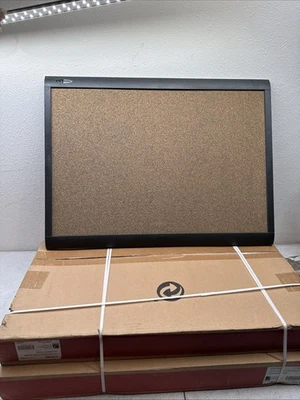 LOT OF 3  ACCO Cork Board Bulletin Board 24x18 Frame Wall Mounted X3 Brand New! - Image 1 of 4