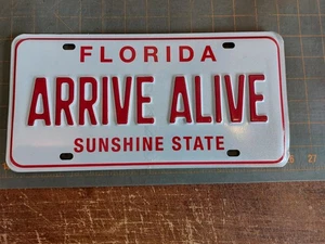 Florida Arrive Alive Nummernschild Metall Modern Print - Bild 1 von 7